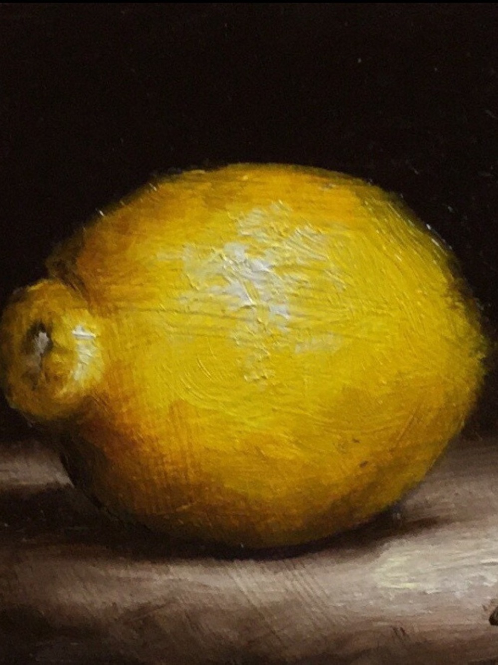 Bright Yellow Oil Lemon Still Life Canvas Art